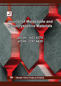 Journal of Metastable and Nanocrystalline Materials